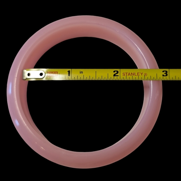 Lucite Bangle, Pink Lucite Bangle - Picture 2 of 4